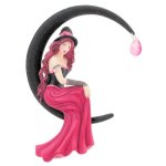 (image for) Sabrina Fantasy Art Witch Ornament by Jessica Galbreth
