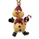 (image for) Bobble Head Snowman Figurine Christmas Ornament