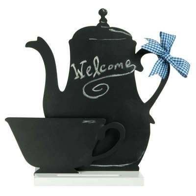 (image for) Chalkboard Teapot & Teacup Sign with Stand