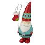 (image for) Christmas Santa Figurine & Stocking Fairy Garden Holiday Decor