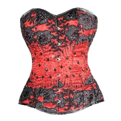 (image for) Femme Fatale Steel Boned Beaded Corset