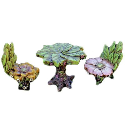 (image for) Blossom Bistro 3 Piece Figurine Set Fairy Garden Furniture