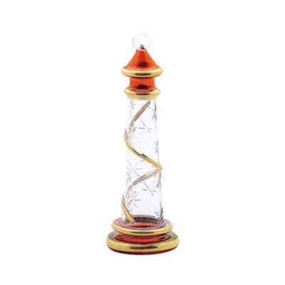 (image for) Lighthouse Ornament with Gold Stripe
