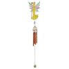 (image for) Yellow Stained Glass Fairy Figurine Wind Chime