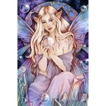 (image for) Clear Quartz Fairy Fantasy Art by Linda Ravenscroft