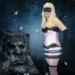 (image for) Pink Valentine Corset Set Top & Skirt Also Plus Sizes