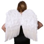 (image for) White Feather Wings 23.5 Inches Tall