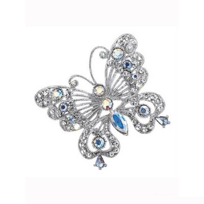 (image for) Butterfly Large Crystal Brooch or Lapel Pin
