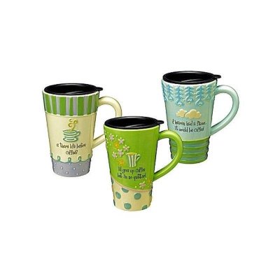 (image for) Funny Saying Ceramic Travel Coffee Mug