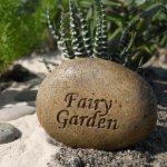(image for) Rock Marker Figurine Fairy Garden Sign