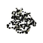 (image for) Extra Long Black Crystal Beaded Necklace