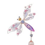 (image for) Stained Glass Dragonfly Wind Chime Garden Ornament