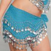 (image for) Silver Coin Hip Scarf Belly Dance Costume