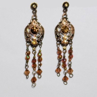 (image for) Brilliantly Glowing Topaz Chandelier Earrings