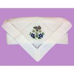(image for) Edelweiss Handmade Hand Embroidered Linen Napkin
