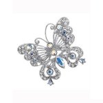(image for) Butterfly Large Crystal Brooch or Lapel Pin