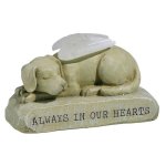 (image for) Dog Angel Figurine Pet Memorial with Light Up Wings