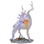 (image for) Ancient Forest Dreams Fairy Figurine with Deer