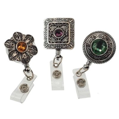 (image for) Metal Vintage Style Badge Holder or Lanyard