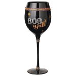 (image for) Boo Y'all Halloween Wine Glass by Grasslands Road