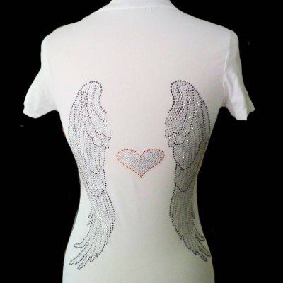 (image for) Angel Love Rhinestone Shirt White by Sabrina Barnett