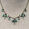 (image for) Dragonfly Necklace with Opal Gemstones by Anne Koplik