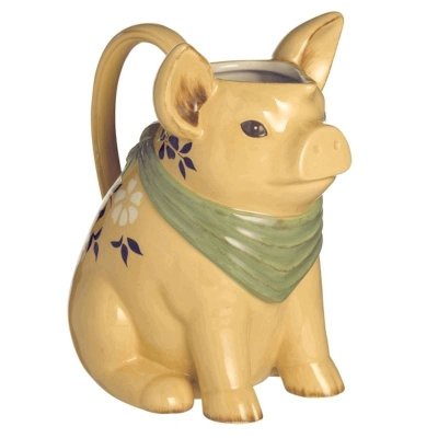 (image for) Country Pig Figurine Serving Pitcher