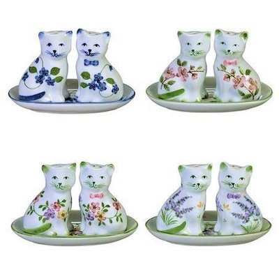 (image for) Cat Figurines Salt & Pepper Set from Andrea by Sadek