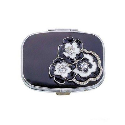 (image for) Casablanca Flowers Small Metal Pillbox by Spring Street