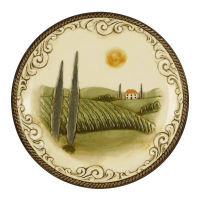 (image for) Italian Style Serving Plate & Metal Easel Stand