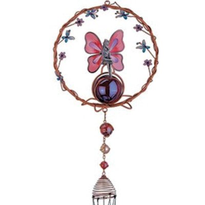 (image for) Glass Ball Fairy Figurine Wind Chime