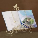 (image for) Bird Metal Cook Book Stand Vintage Style