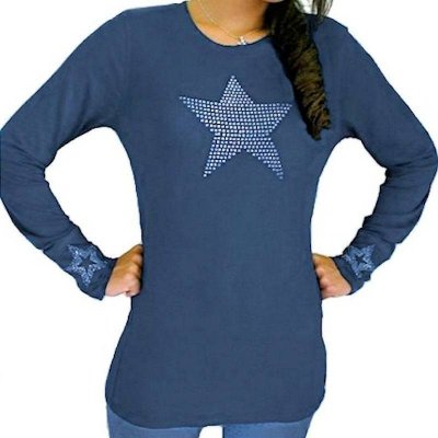 (image for) Be The Star Of Your Life Rhinestone Shirt by Sabrina Barnett