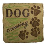 (image for) Dog Crossing Garden Sign or Stepping Stone