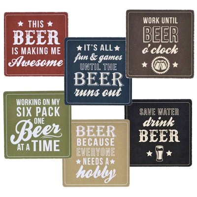 (image for) Funny Coaster Set of 12 by Grasslands Road