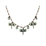 (image for) Dragonfly Necklace with Opal Gemstones by Anne Koplik