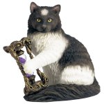 (image for) Time’s Up Cat Figurine by Lisa Parker