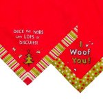 (image for) Bandanna Dog Christmas Costume Medium