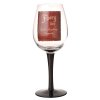 (image for) Funny Title Black Stem Wine Glass