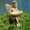 (image for) Evelyn Mae Birdbath Fairy Garden Figurine