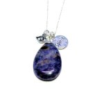 (image for) Sodalite Gemstone Pendant Necklace