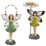 (image for) Standing Fairy Garden Figurine with Crystal Accents