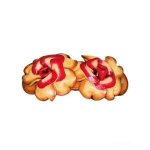 (image for) Double Flower Girl Leather Hair Barrette