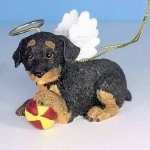 (image for) Dachshund Puppy Angel Ornament Dog Figurine