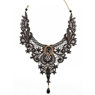(image for) Victorian Collar with Charms Choker Necklace