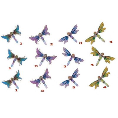 (image for) Beaded Dragonfly Figurine Kitchen Magnet