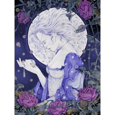 (image for) Tears of Luna Fairy Fantasy Art by Linda Ravenscroft