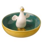 (image for) Duck Figurine Ceramic Serving Bowl or Ring Holder Bowl