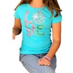 (image for) Young Love Rhinestone Shirt for Girls by Sabrina Barnett