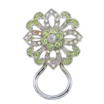 (image for) Crystal Snowflake Eye Glass Holder Brooch or Lapel Pin